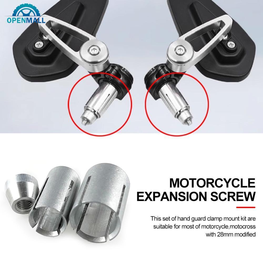 OPENMALL 2 Pçs/Set 13-19mm Alça Da Motocicleta Parafuso De Expansão Handguard Guiador End M6 Plugues Barra De Expandir P