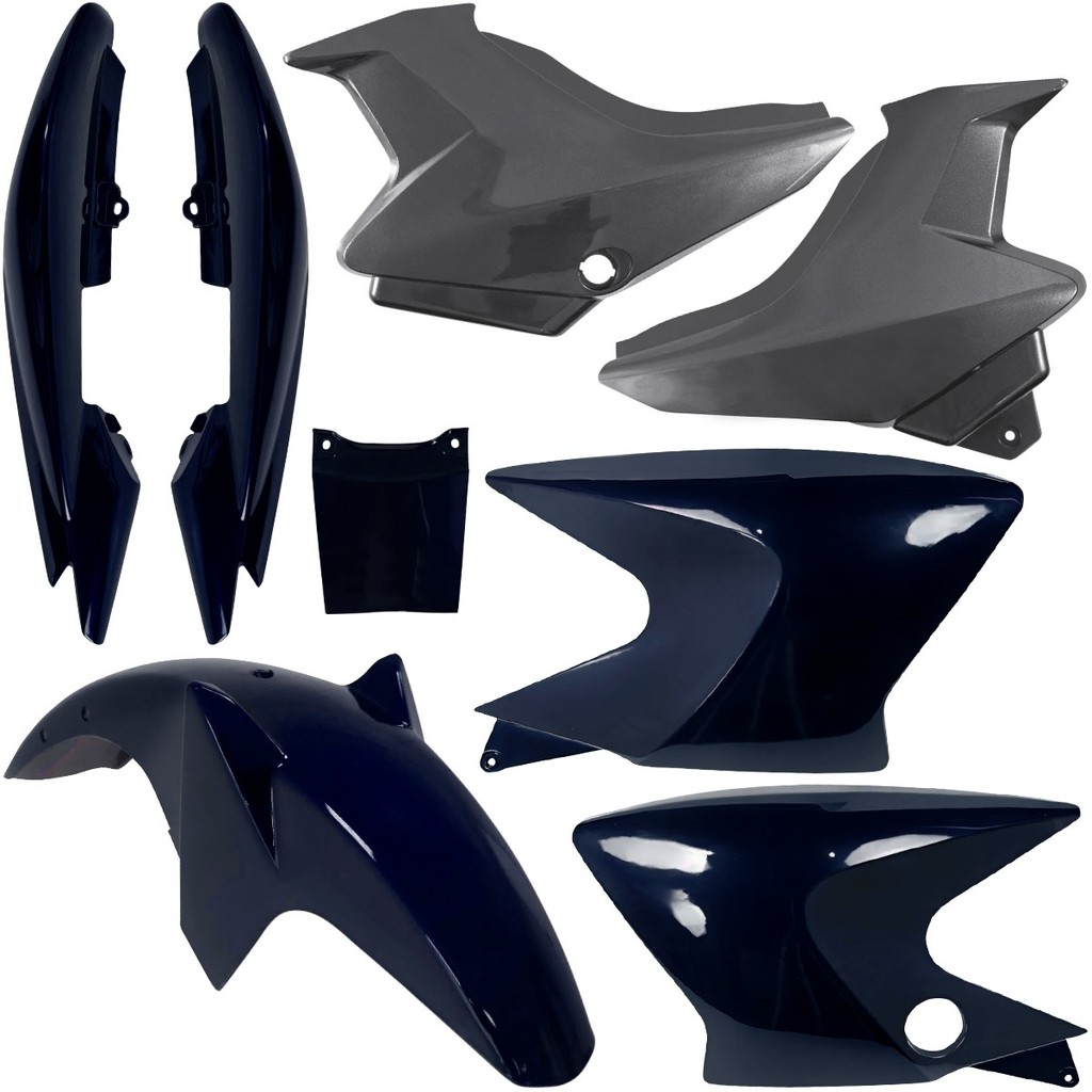 Kit Carenagens Peças Plásticas Completo Yamaha Ybr Factor 125 2009 2010 2011 2012