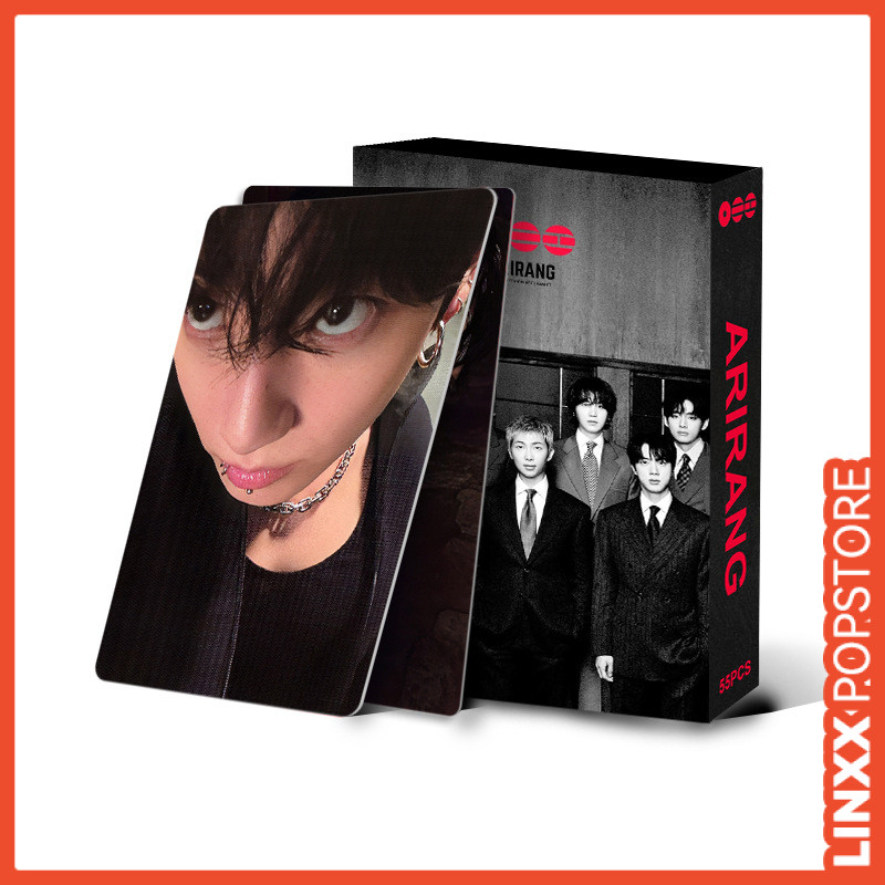 LINXX 55 Pcs ARIRANG BTS Kpop Fan Gift Lomo Cards Holograma Holográfico Idol Photo Card Set Álbum Colecionável Mercadori