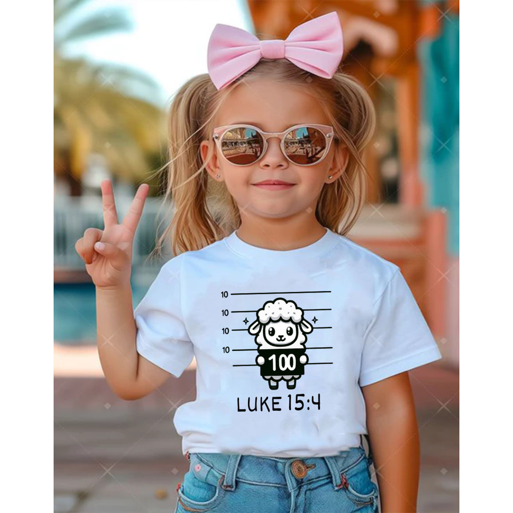 Camiseta Camisa Tshirt Infantil Criança Juvenil Bebê Unissex Algodão  Passeio Ovelha Lucas