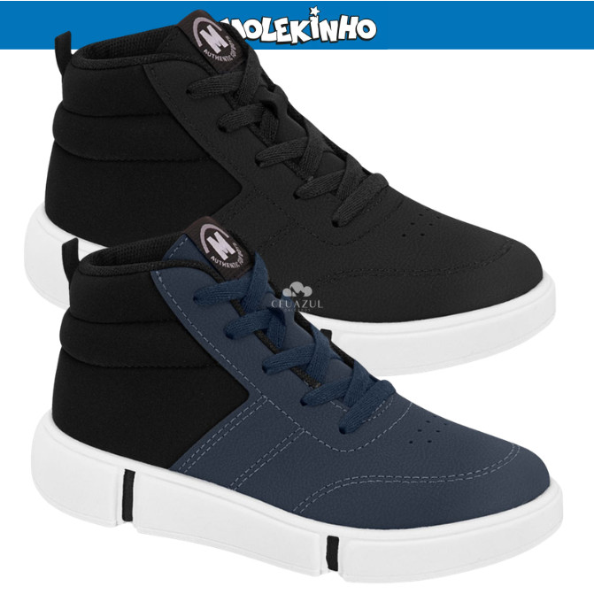 Tênis Infantil Molekinho Masculino Cano Alto Casual Original em Oferta na Shopee