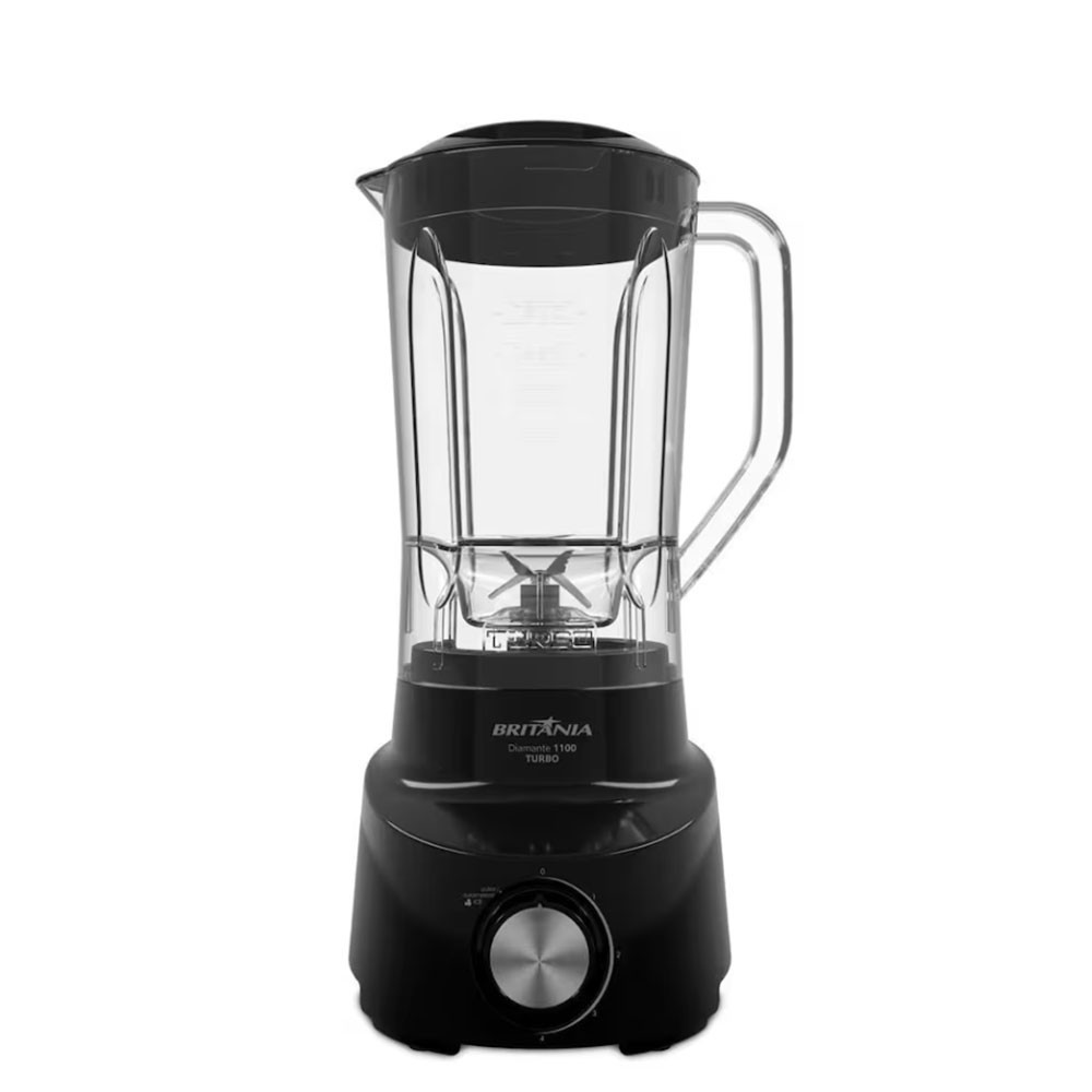 Imagem Liquidificador Diamante 3 Velocidades 600W Preto Britânia