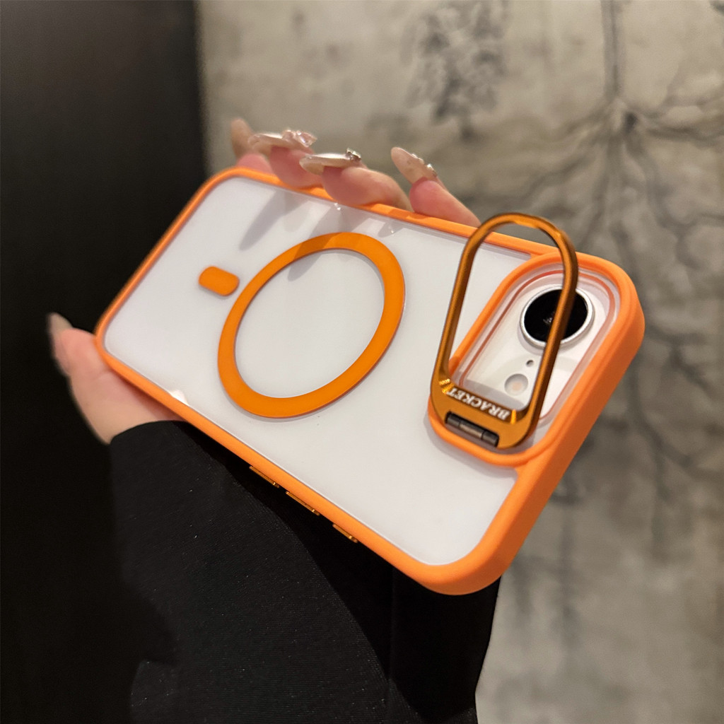 Nova Capa Protetora Magnética Transparente de Acrílico, Adequada para iPhone 17e, Compatível com Carregamento Sem Fio