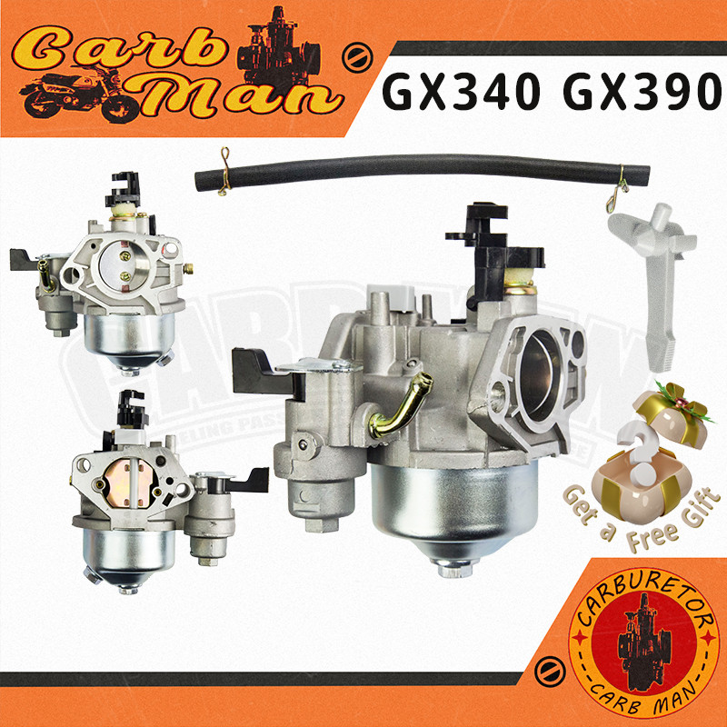 Carburador Motor Gasolina Para Honda Buffalo Toyama GX240 GX270 GX340 GX390 13/15 Hp Com copo de bomba+Tubo combustível