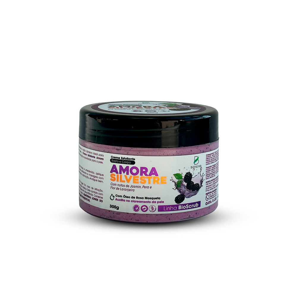 Esfoliante Rosto e Corpo Amora Silvestre BioSeiva 300g - Clareamento, Hidratação e Renovação da Pele