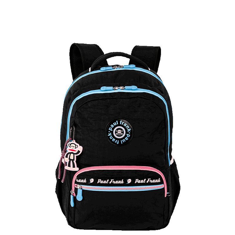 Mochila 2 Compartimentos Paul Frank Fun - Preto e Rosa em Oferta na Shopee