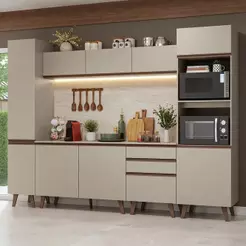 Armário de Cozinha Completa 280cm Nice Madesa 01