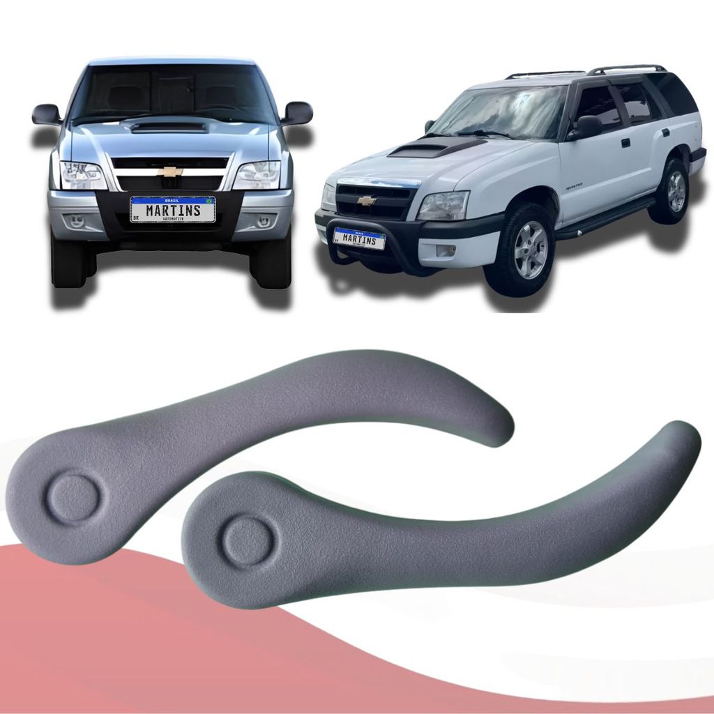 Par Alavanca Regulagem Manopla Reclinável Banco Motorista e Passageiro Blazer S10 1995 até 2012 em Oferta na Shopee