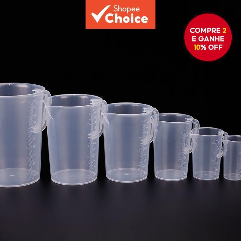 Copo Medidor De Plástico 1 Unidade-Jarro Líquido Multiescala em Oferta na Shopee