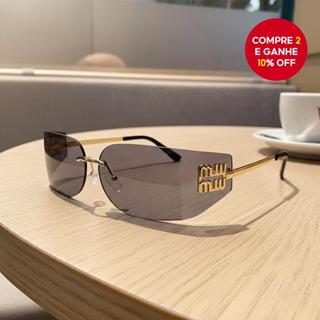 Óculos de sol modernos sem aro com um apelo refinado de alta qualidade, projetados para fotografia de rua casual e em Oferta na Shopee