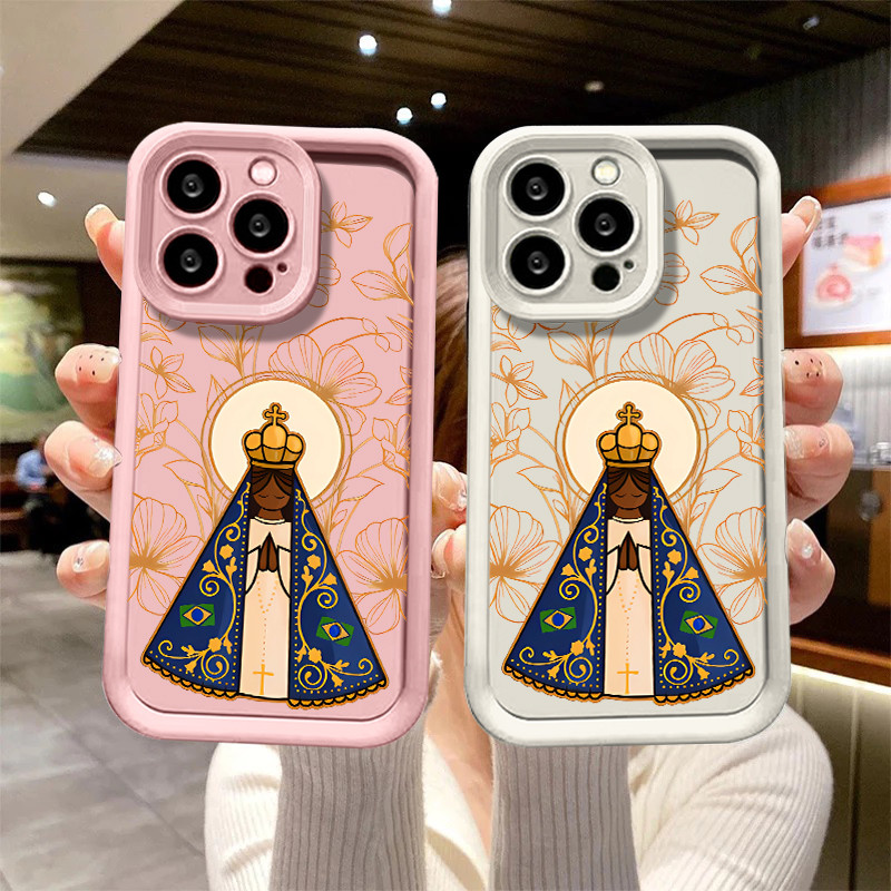 Capinha de Bênção de Nossa Senhora Aparecida para Xiaomi Redmi 12 13C note 12 10