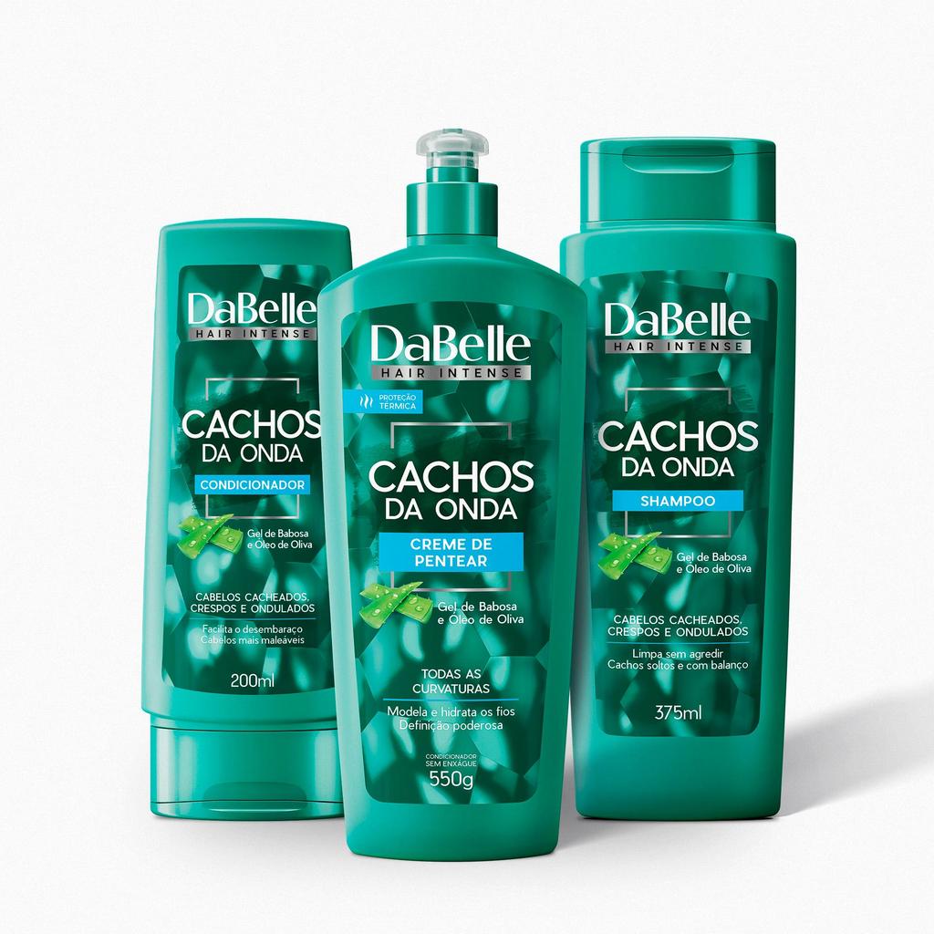 Kit Básico Plus Cachos da Onda DaBelleHair - 3 Produtos em Oferta na Shopee