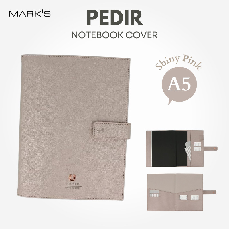 MARK’S EDiT PEDIR Notebook Cover A5 - Silhouette Multifunctional Shiny Pink DA-ZDC18-SPK