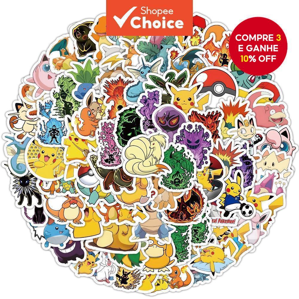 Pikachu Dos Desenhos Animados Graffiti Adesivos 100 Pçs Bonitos Animais À Prova Dwaterproof Água Portátil Adesivo Para A