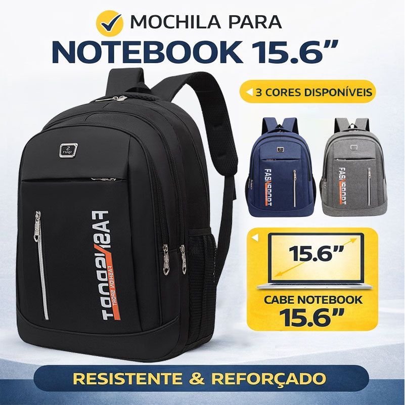 Mochila Bolsa Reforçada Notebook Impermeavel Material Premium bolsa de Viagem para Laptop