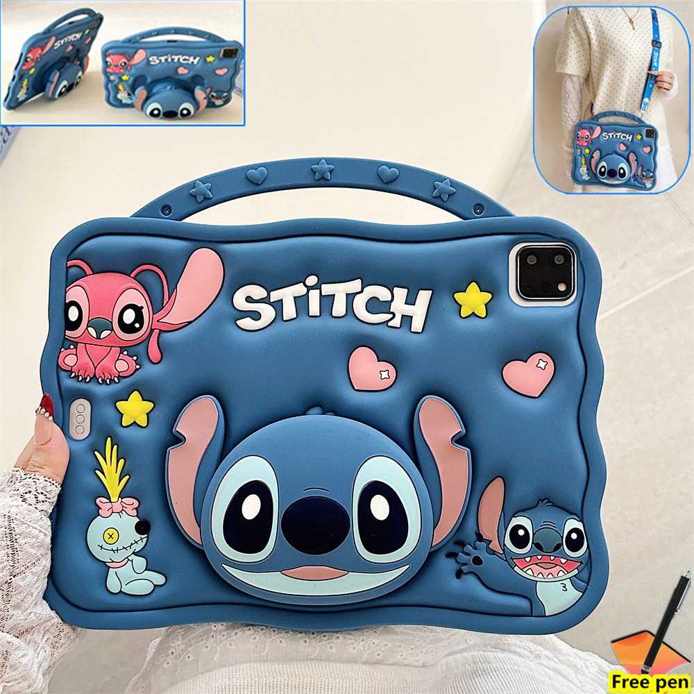 Capa Para Samsung Tab A7 Lite 8.7 Polegada 2021 SM-T220 T225 Embalagem Sílica Dos Desenhos Animados Suporte Tablet