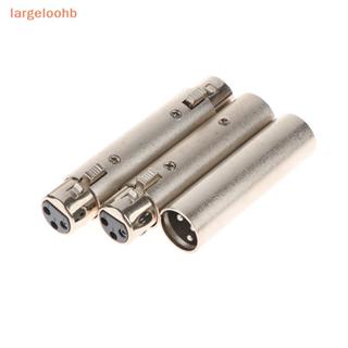 [largeloohb] 1Pc 3Pin XLR Fêmea Para Cartão SIM Áudio Microfone Adaptador De Conector Macho Conectores Fêmeas em Oferta na Shopee