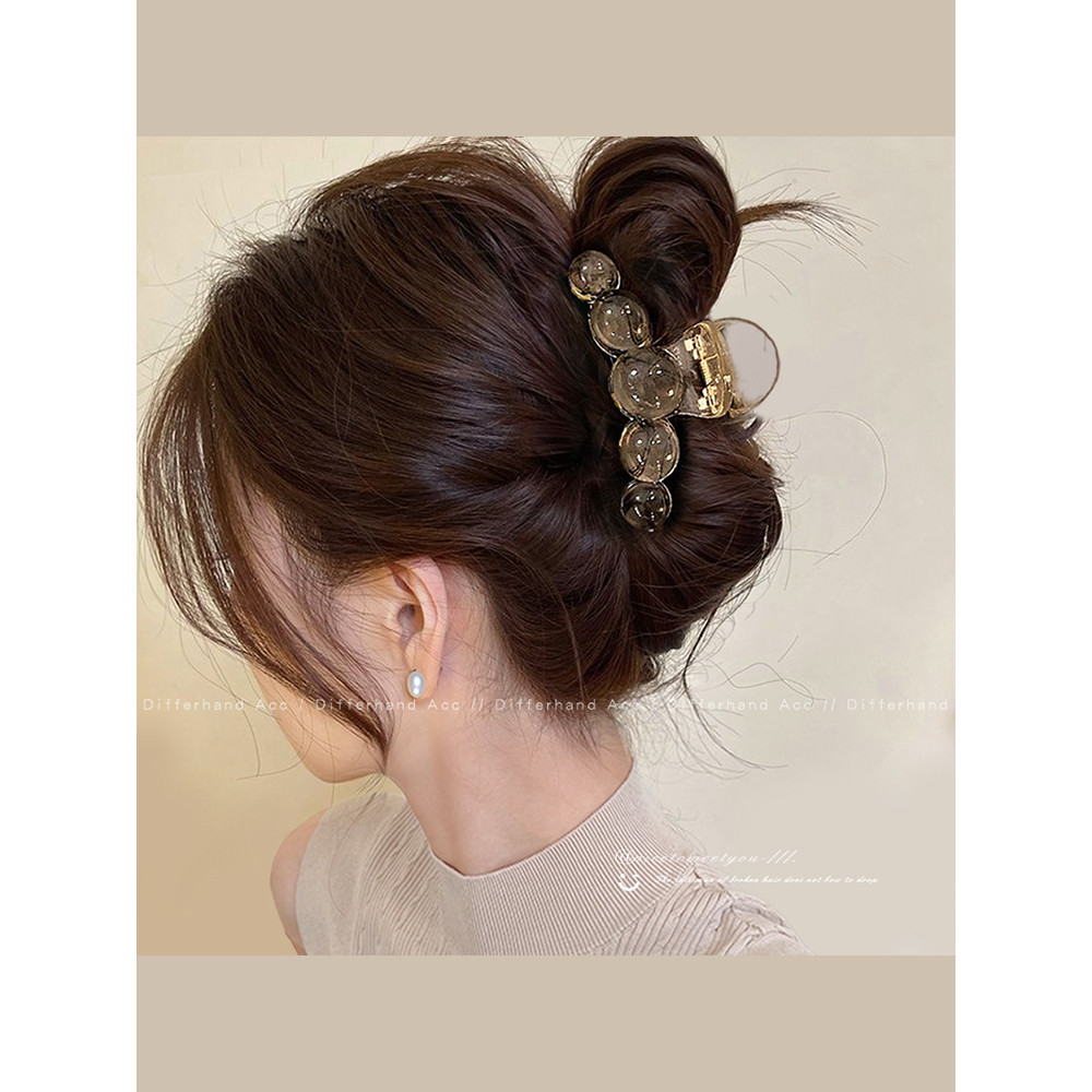 T elegante grampo de cabelo opala grab clip feminino Volume de cabelo pequeno tubarão clipe High-End médio placa de garr