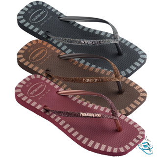 Sandalia Chinelo Havaianas Slim Square Glitter Contour Classica Adulto Original em Oferta na Shopee
