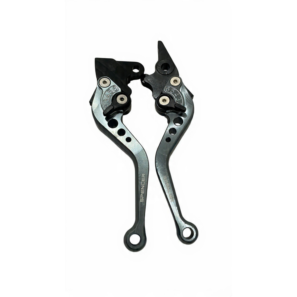 PAR MANETE ESPORTIVA SPENCER COMPATIVEL COM CBX200 CBX250 TWISTER CB300R CINZA