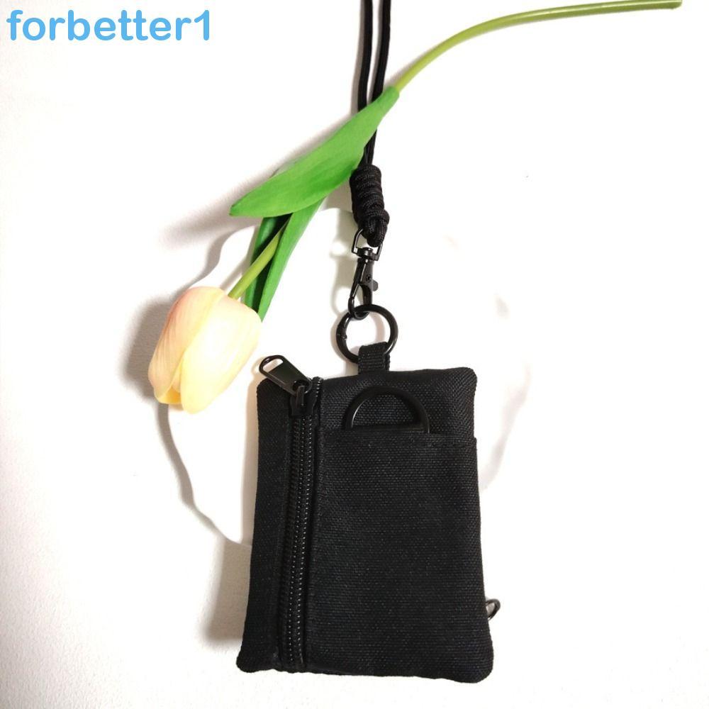 Mini Carteira De Tecido Oxford FORBETTER , Bolsa De Moedas Quadrada De Nylon Pendurada No Pescoço , Porta-Cartões Pequen
