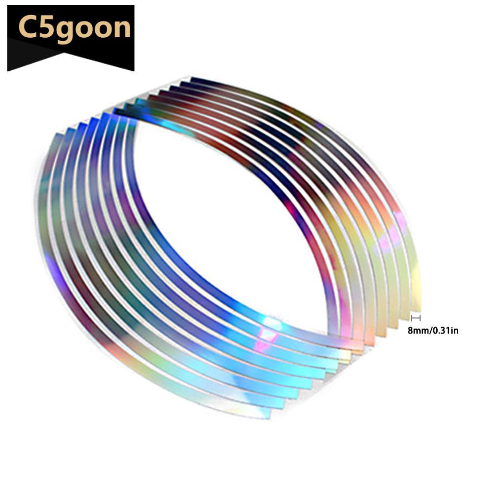 C5GOON 16 Unidades De PVC 10/12/14/18 Polegadas Fita De Aro De Roda Para Listras Reflexivas De Motocicleta M3T9