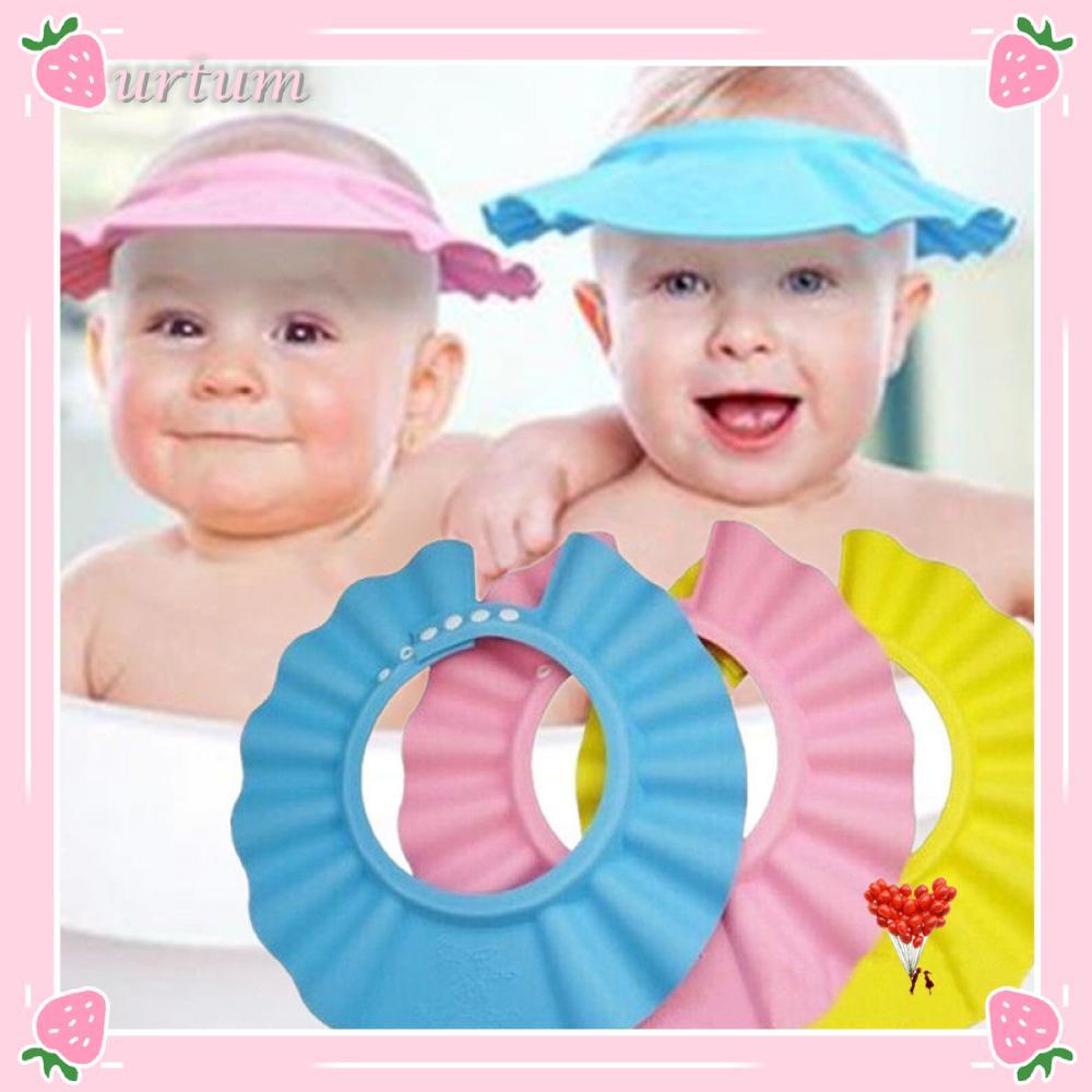 Touca De Banho URTUM Chapéu Protetor Infantil Seguro Para Ajustável