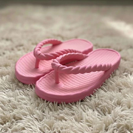 Chinelo Feminino Trançado Nuvem Ultra Macio Confortável e Leve Antiderrapante Praia - Envio Rápido