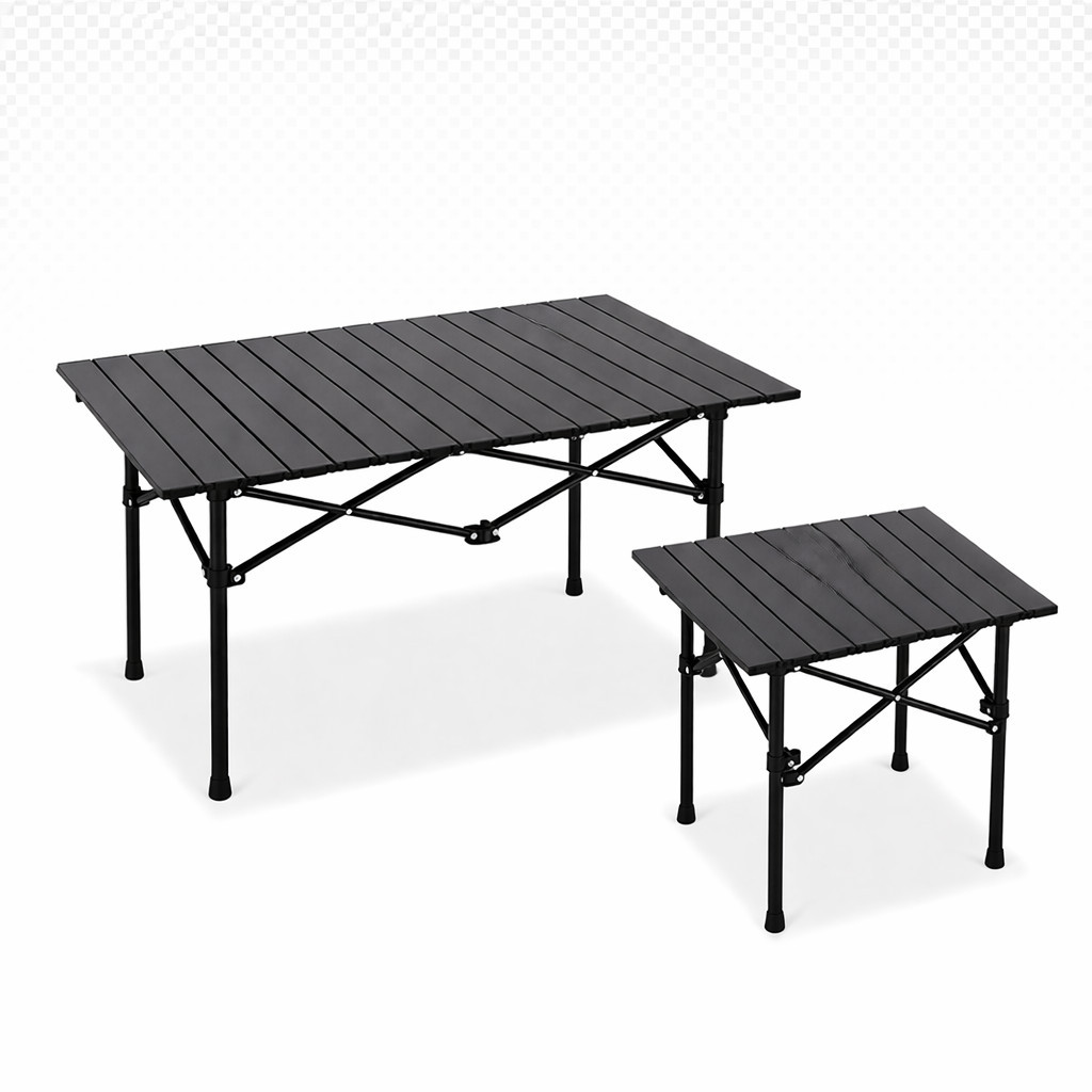Mesa Camping Dobrável Alumínio Curta Longa 50kg Com Bolsa Portátil Praia Churrasco Acampamento