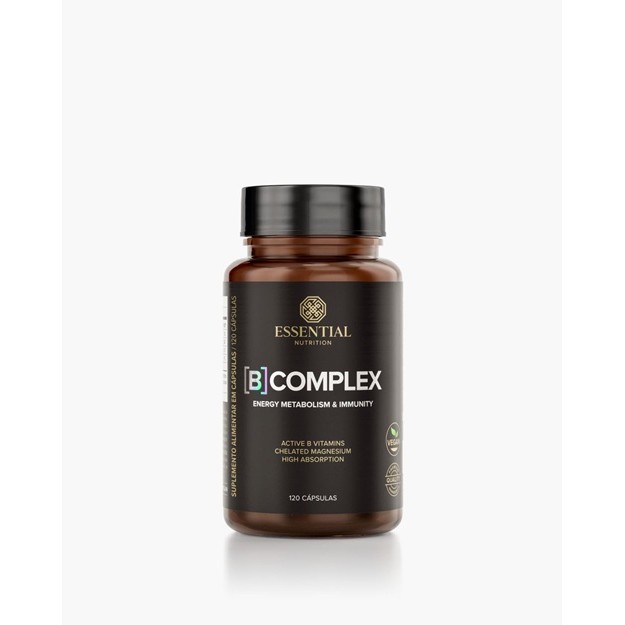 Essential Vitamina B Complex Cápsulas - Vitaminas do complexo B + magnésio