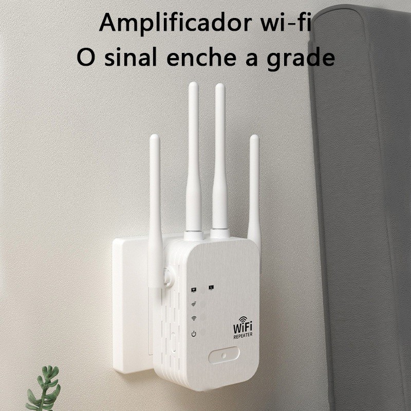 Amplificador de Sinal Wi-Fi Repetidor e Roteador Sem Fio, Sinal Através de Parede, Dupla Banda / 2.4G-G8