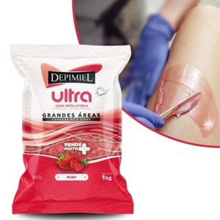 Cera Depilatória Ultra Ruby Com Frutas Vermelhas Depimiel Em Perolas em Oferta na Shopee