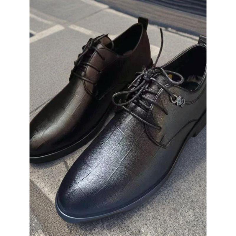 Juventude terno de negócios cadarço rendas 2026 novo estilo preto padrinhos homens roupa Formal sapatos de casamento sap