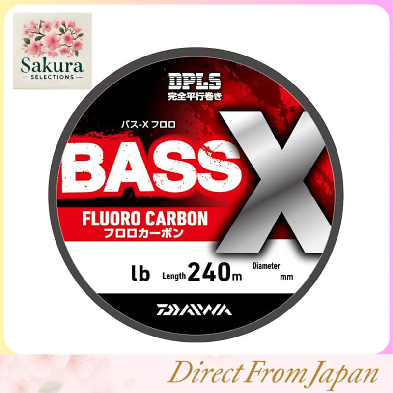 DAIWA BASS-X Fluorocarbon Fishing Line 240m Various Test Strengths