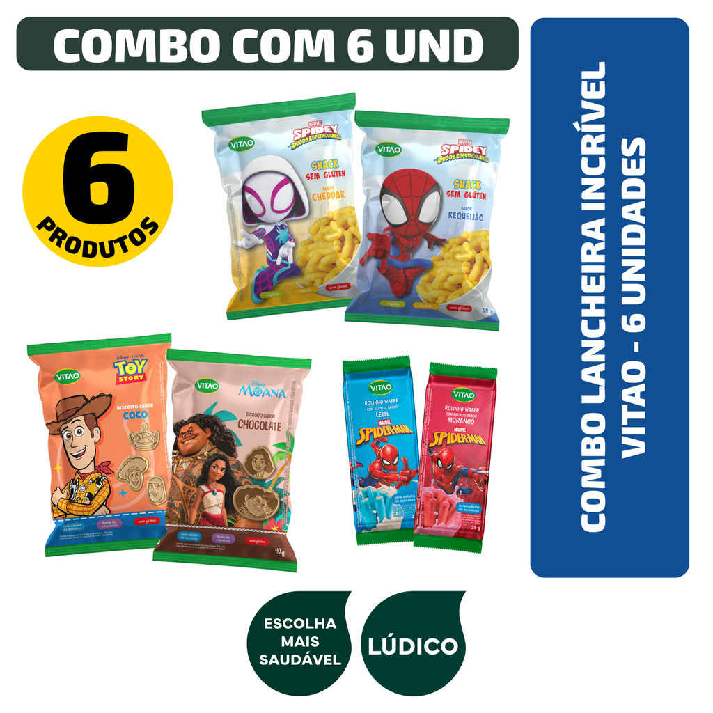 Combo Lancheira Incrível Vitao - 6 unidades