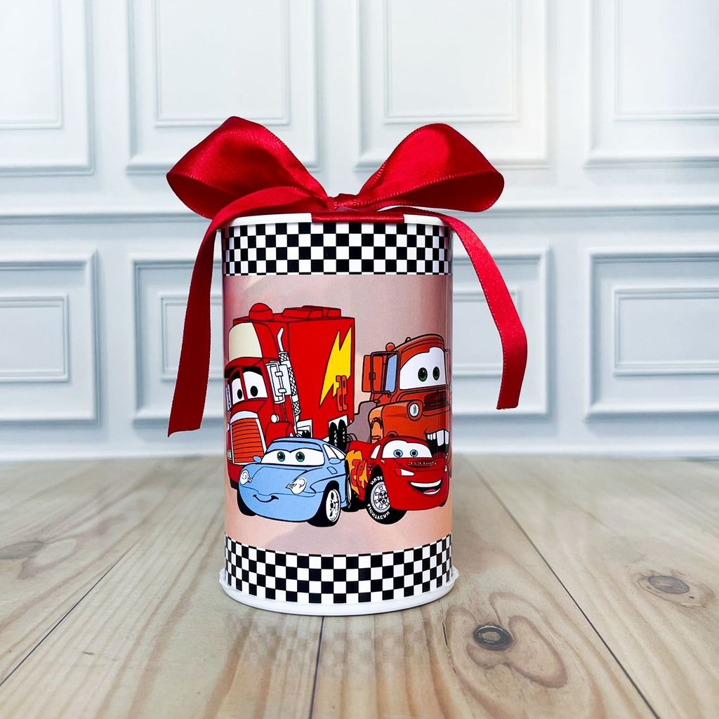 Kit Cofrinhos Personalizados Carros Lembrancinha Festa Infantil Aniversário