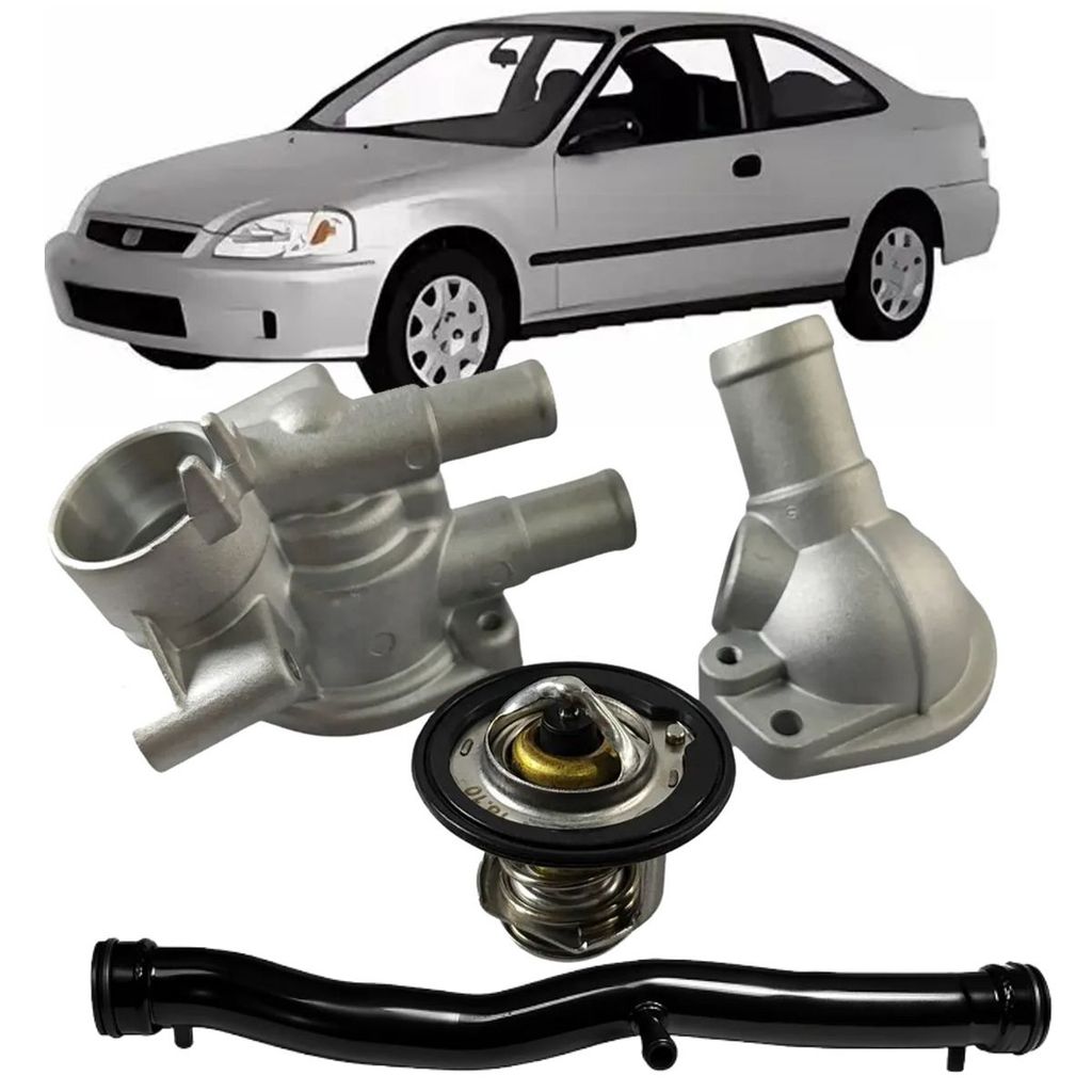 Valvula Termostática com Carcaça e Tubo Civic 1.5 e 1.6 1993 a 2000
