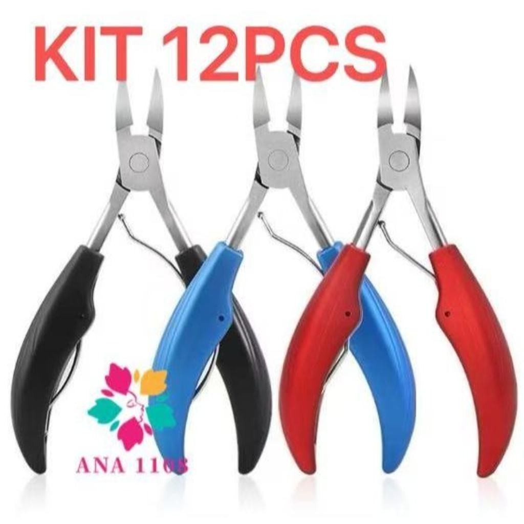 sufur ANA1108 KIT 12 PCS Grande Alicate cortador de unhas Aço