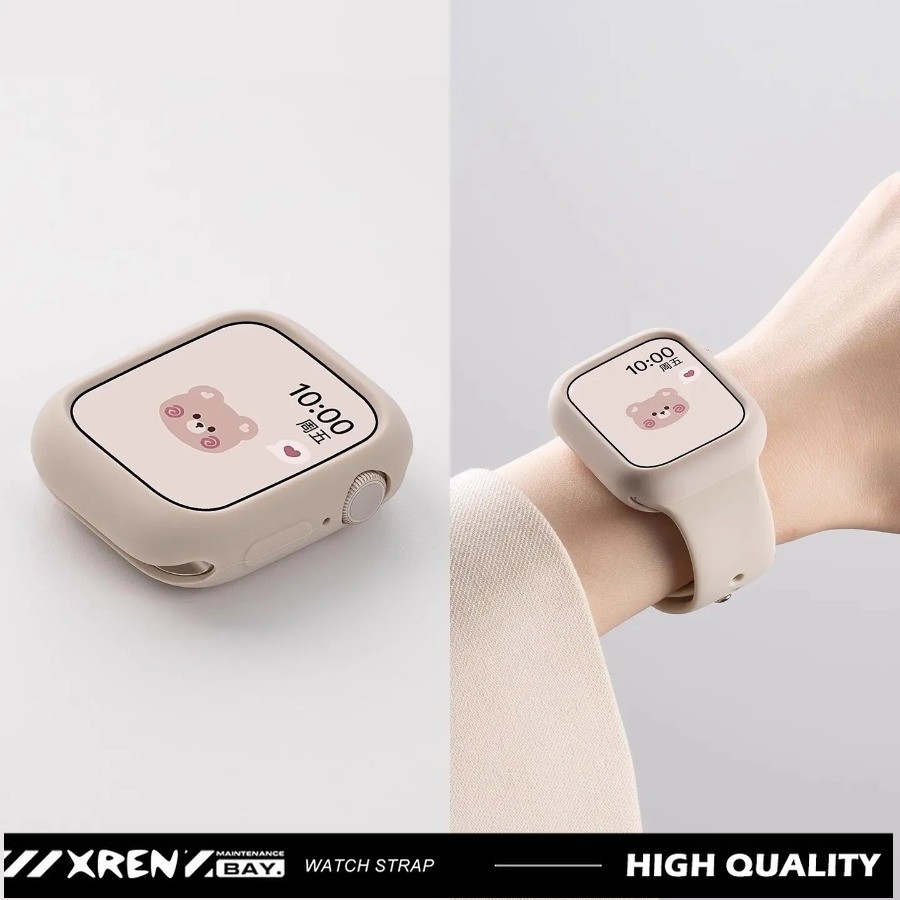 2026 Nova Capa De Silicone + Pulseira Para De Relógio A-pple 41mm 44mm 45mm 46mm 40mm 42mm 38 49mm iWatch Sports Watchie