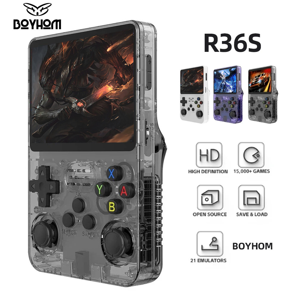 Imagem 128G R36S Retro Handheld Console De Videogame Sistema Linux 3.5 Polegada Tela IPS R35s Pro Portátil Bolso Leitor Vídeo 6