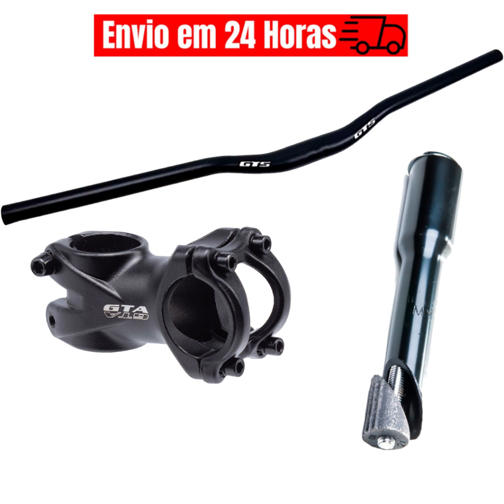 Guidão GTS Bike 31.8mm Mesa GTA 80mm Adaptador de Aço para Bicicleta em Oferta na Shopee