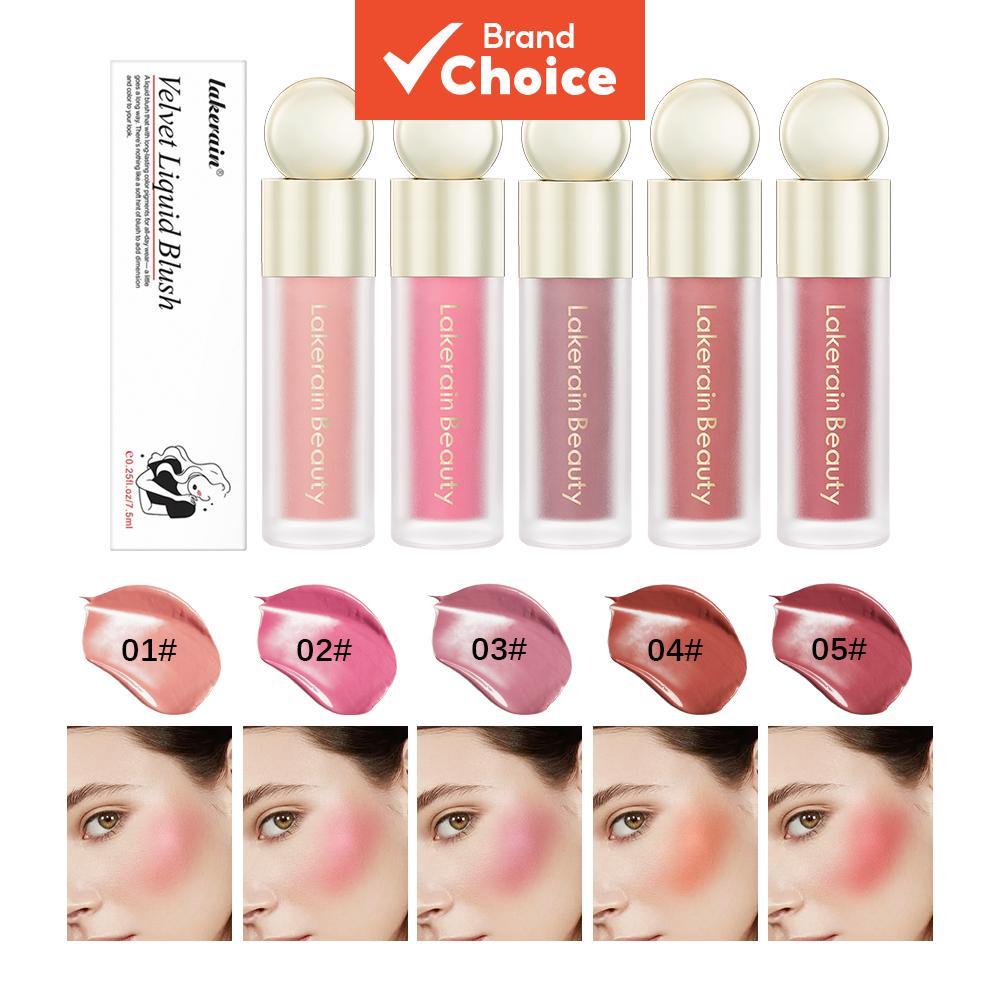 Blush Líquido de Uso 24H - Aveludado, à Prova d'Água e com Aparência Natural, Blush para o Dia a Dia, Sem Maquiagem