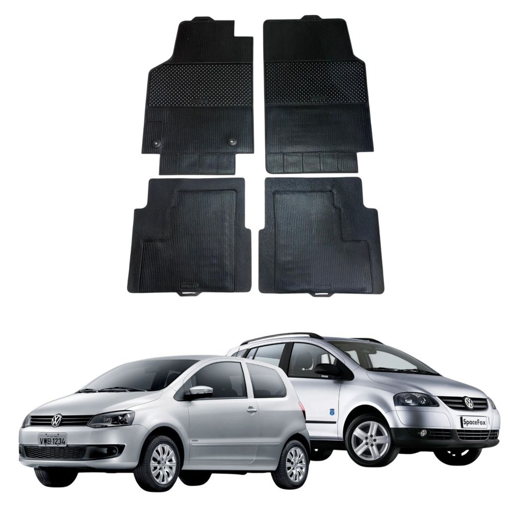 Tapete VW Fox/Spacefox 03-22 Stratus 100% Borracha Borcol