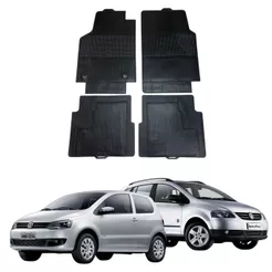 Tapete VW Fox/Spacefox 03-22 Stratus 100% Borracha Borcol