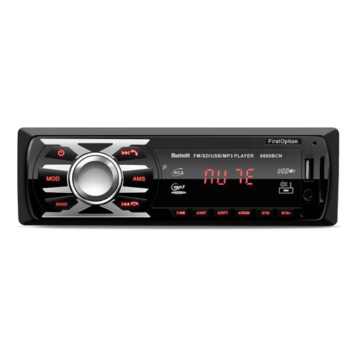 Som Automotivo First Option 6660bn Com Usb Bt E Leitor Sd