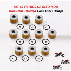 Kit Filtro de Óleo Moto Honda Twister CB300 XRE 300 Tornado CB Twister 250 CB Twister 300 - 10 ou 5