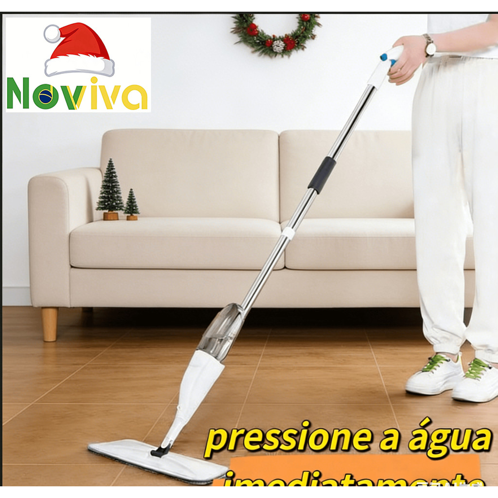 Spray Mop Flash Rodo Esfregão: Horizontal Rotativo 360° Dobrável Mágico Mop -...