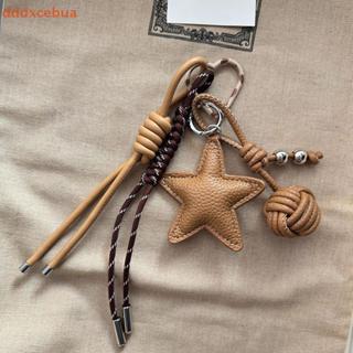 [dddxcebua] Estrela De Couro Sintético Feito À Mão DIY Corda Chaveiro Estilo High-End Bolsa Charme Com Pingente De Anti- em Oferta na Shopee
