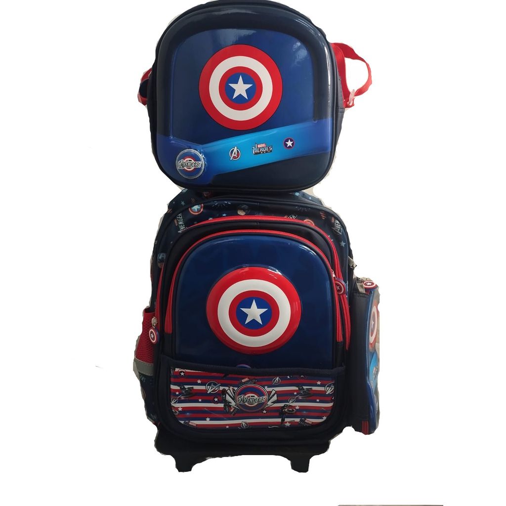 KIT MOCHILA CAPITAO AMERICA 43CM JQ28490
