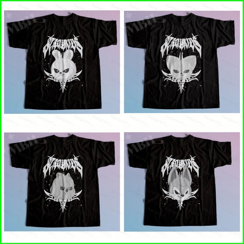 Camiseta Camisa 100%Algodão skzoo Bang Chan Lee Know Yong-Bok top Stray Kids Dominate Tour Tee ATZ Envio Rápido JsCod